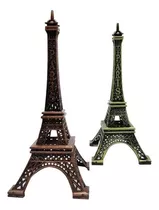 París Torre Eiffel 13 Cm Replica Decorativa Metalica Bronce 