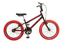 Bicicleta 20 Kls Free Style Freio V-brake Preto Com Vermelho