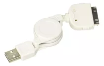 Cabo Dados Retrátil Usb Para iPhone 3g 3gs 4 4g iPad iPod