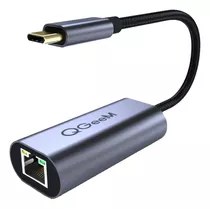 Adaptador Usb Tipo C Para Internet Rj45 Gigabit 10/100/1000