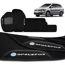 Tapete Spacefox 2004 A 2013 Carpete Preto Logo Bordado Vw