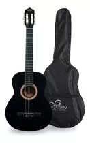 Guitarra Acústica Clásica Negra 34  Para Niños Con Funda