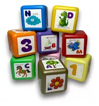 Cubos Didacticos Apilables Bebe Figuras Letras Numeros Niños