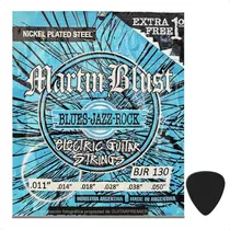 Cuerdas Guitarra Electrica Bjr130 011 50 Martin Blust + Pua