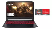 Notebookgamer  Acer Nitro 5 An515-45-r1yg-5 Negra 15.6 , Amd Ryzen 5 5600h  12gb De Ram 1tb Hdd 256gb Ssd, Nvidia Geforce Rtx 3050 144 Hz 1920x1080px Windows 11 Home