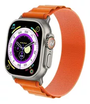 Smartwatch Reloj Inteligente Smart Band Sumergible Noga Sw17 Color De La Caja Negro Color De La Malla Naranja Color Del Bisel Gris Diseño De La Malla Mesh