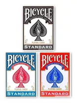 Baralho Bicycle Standard Azul + Vermelho + Preto