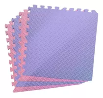 Pack 3 Alfombras Piso Goma Eva Liso Set 4 Cuadros 60x60cm