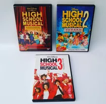 Super Lote De Dvd High School Musical 1 2 E 3 Ótimo Estado