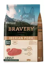 Alimento Bravery Super Premium Adult Dog Large/medium Breeds Para Perro Adulto De Raza Mediana Y Grande Sabor Cerdo Ibérico En Bolsa De 12kg