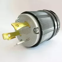 Plug Macho Para Gerador Nema L5-30p 125v 30a Original Branco