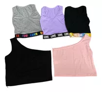 Combo Lote Top Deportivo Top Casual X 7- Ideal Reventa