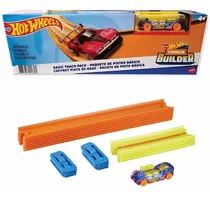 Pacote De Pista Basica Track Builder Hot Wheels + Carrinho