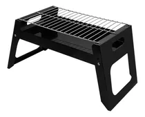 Mini Parrillera Asados Grill Portátil Plegable Carbon Parril Color Negro