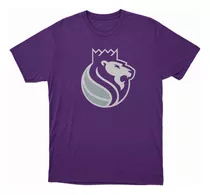Remera Basket Nba Sacramento Kings Violeta Logo Alternativo