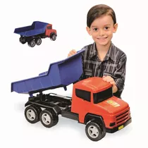 Brinquedo Carrinho Caminhão Super Truck Grande 58cm Caçamba Cor Sortido