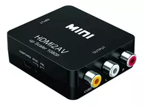 Conversor Hdmi A Rca Av Adaptador Tv Tubo Convertidor 1080