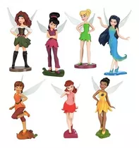 Set Figuras X7 Hadas Piratas Tinker Bell  (9 Cm) A0609