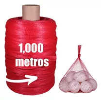 Rollo De Malla Plástica Rojo Para Empaque 1000 Metros