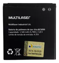 Ba-ter-ia Multilaser E Lite P9099 Bcs099 Original