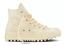 Converse Plataforma Lift Ripple Hi Beige Natural ¡ Última !