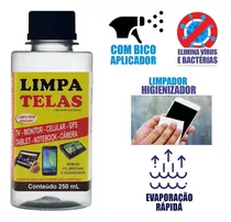 Limpa Tela 250ml + Microfibra Celular Note Tv Led Lcd Tablet