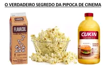 Pipoca De Cinema Flavacol 80g E Manteiga Cukin 600ml - Kit