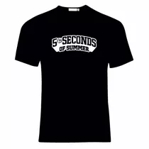 Remera 5 Seconds Of Summer 100% Algodon Vinilo Textil