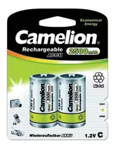 Camelion Pilas X2 De Tipo C, Recargable De 2500mah,