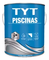 Pintura De Piscina Sintética Int Ext Caucho Clorado 4 Lt 