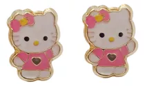 Amor Eterno - Broqueles Aretes / Hello Kitty / Oro 10k