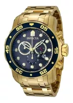 Relógio Invicta Pro Diver 0073 Original Banhado Ouro 18k +nf