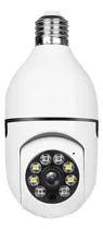 Camera Ip 360 Giratoria Wifi Lampada + Cartão De Memória 32gb