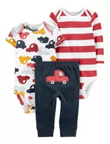 Carters Set 3 Piezas Bodies Pantalon Autitos 1n724710