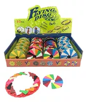 Disco Volador Frisbee Extensible Vuela Y Abre 8cm Vs Colores Color Multicolor