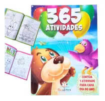 Livro Infantil Atividades Livro De Colorir 365 Atividades Educativo Bebê Infantil Livros