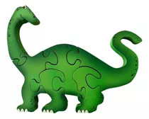 Quebra Cabeça Dinossauro Educativo Infantil Madeira