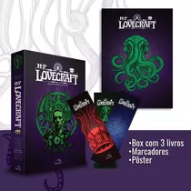 Box Hp Lovecraft : Os Melhores Contos - 3 Volumes + Pôster + Marcadores