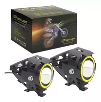 Pack 2 X Neblineros Focos Led Ojo De Ángel Moto  U7 Lupa