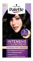Kit Tinte Schwarzkopf Professional  Palette Palette Intensive Color Cream Tono 1-0 Negro X 45g
