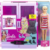 Barbie Closet Luxo Fashionista E Acessórios Guarda Roupa