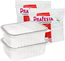 48un Marmitas Descartável Fitness Freezer E Microondas 500ml