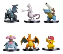 Kit 6 Pokemon Go Miniaturas Pikachu - Charizard Coleção 