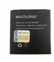Bateira Original Multilaser E Lite P9099 Bcs099 C/garantia