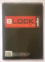 Block Espiral A4 Hojas Cuadriculadas 80 Hjs Xund Marca Andes