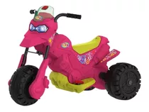 Moto Elétrica Infantil Grande Rosa Menina Xt3 6v Bandeirante