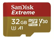 Cartão De Memória Sandisk Sdsqxaf-032g-gn6ma  Extreme Com Adaptador Sd 32gb