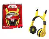 Audifonos Pokemon Bluetooth Inalambrico Microfono Originales Color Amarillo