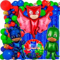 50 Art Globos Pijamas Masks Pj Heroes Catboy Owlette Gekko