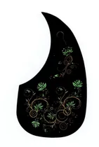 Golpeador Para Guitarra Acústica Pickguard Diseño Flores